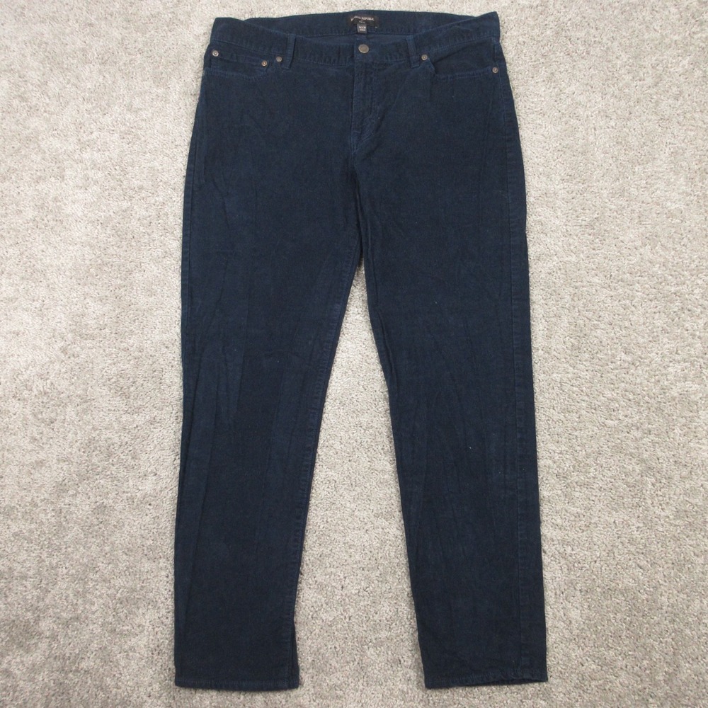 Banana Republic Pants Mens 36x30 Blue‎ Slim Fit Corduroy 5 Pocket Chinos Zip Fly